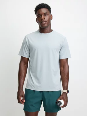 TS Mens Summit Marathon Silver Grey Tee