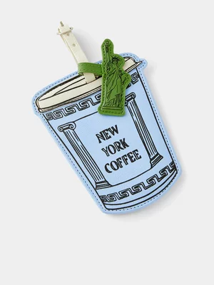 TYPO Blue NYC Coffee Premium luggage Tag