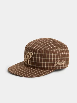 Redbat Unisex Check Pillbox Multicolour Cap
