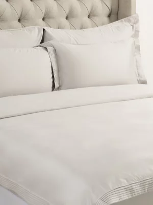 Grace Most Opulent 1000 Thread Count Cotton Duvet Cover Set Silver