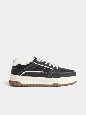 Relay Jeans Men's Chunky Lace Up Black Sneaker