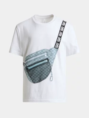 Exact Younger Boy's White T-Shirt With Bag