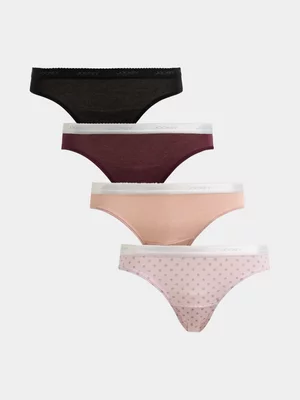 Jet Women's Cherry Sunnyside 4 Pack Jockey Bikini