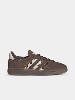 adidas Originals Women's Handball Spezial Brown/Cow Stripes Sneaker