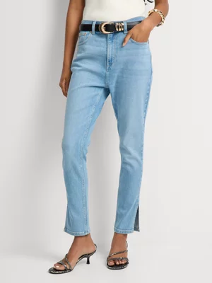 FF Denim Slit Detail Fashion Skinny Jeans