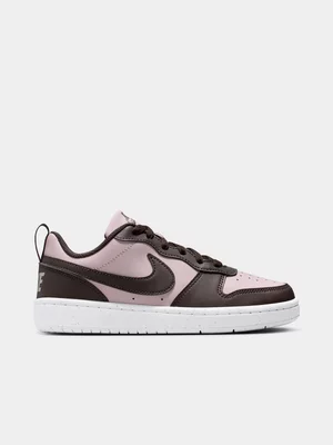 Nike Junior Grade-School Court Borough Recraft Brown Low Sneakers 