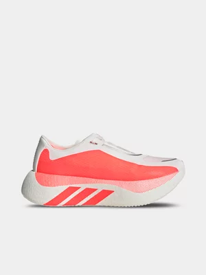 adidas Womens Hyperboost Edge Hyper White/Solar Running Shoes