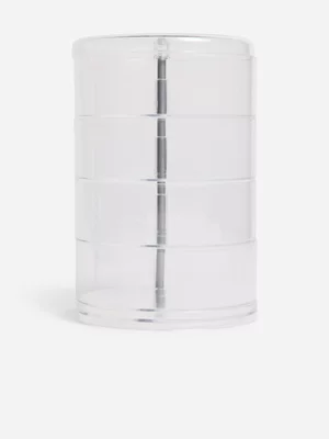 Beauty Box'd - Clear Sleek Spin Beauty Organizer