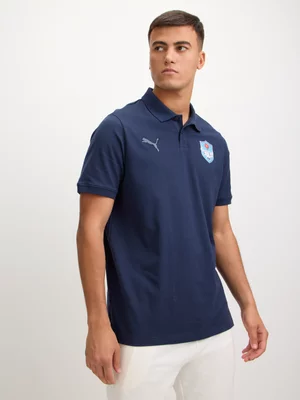 Puma Mens Bulls Essential Pique Polo Navy Tee 