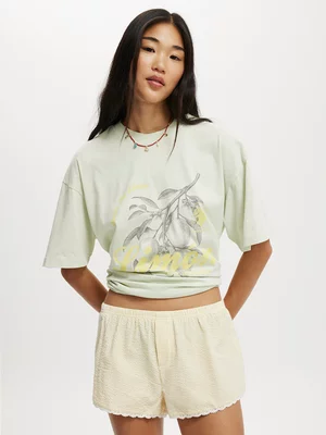 Women's Cotton On Green The Boxy Graphic T-shirt