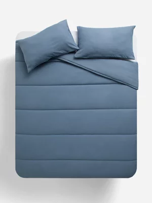 Jet Home Blue Comforter Super King