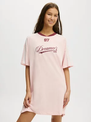 Women's Cotton On Pink 90s Sporty T-shirt Nightie