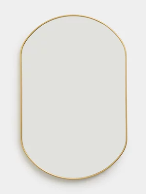 Jet Home Gold Pill Mirror