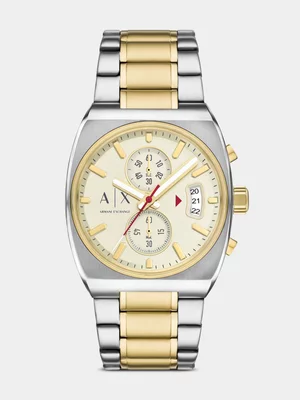 Armani Exchange Two-Tone Chronograph Bracelet Watch
