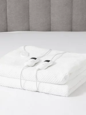 Wellbeing Honeycomb Fleece Electric Blanket Double