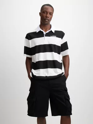 Jet Men’s Black Fashion Baggy Cargo Short