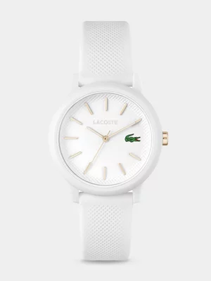 Lacoste.12.12 White Thermoplastic Silicone Watch