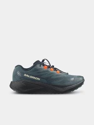Salomon Mens Aero Blaze 4 GRVL Urban Chic/Black/Lime Cream Trail Running Shoes