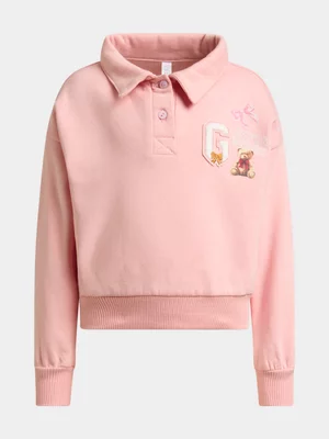 Exact Older Girl's Pink Sweat Top