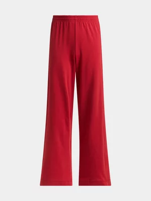 Girls Cotton Wide Leg Pants
