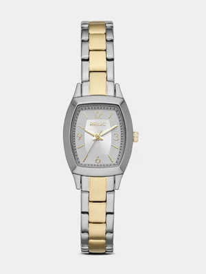 Relic By Fossil Everly Two Tone Stainless Steel  Bracelet Watch