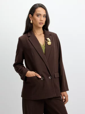 Exact Women's Brown Blazer 