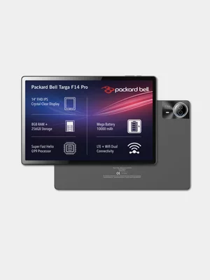 Packard Bell Targa F14 Pro 14" 8GB 256GB Wifi + LTE Octocore Tablet Plus Folio Cover