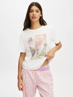 Women's Cotton On White Lounge Graphic Top