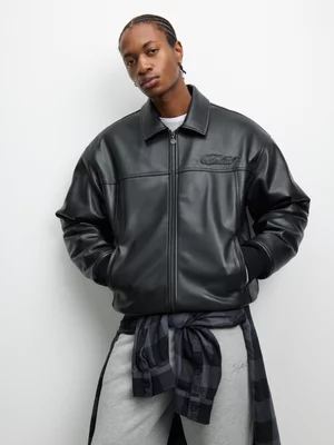 Redbat Athletics Men's Black Bomber Jacket