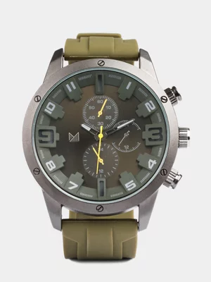 Markham Men's Oversize Silicone Watch