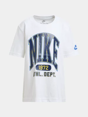 Nike Kids Unisex Gaint Varsity White T-Shirt