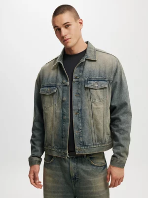 Men's Cotton On Blue Oversized Trucker Jacket