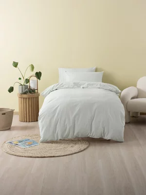 Linen House Kids Jagger Duvet Cover Set Sage