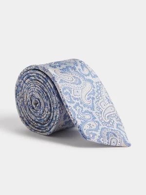 Markham Men's Pattern Light Paisley Tie 