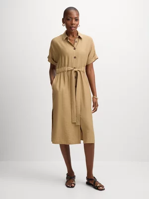 Exact Women's Khaki Shirt Dress