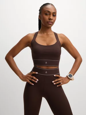 TS Womens Astra Project Chocolate Sports Bra