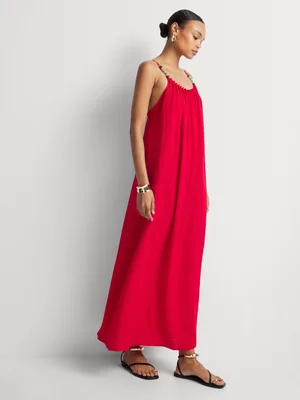 Bead Detail Maxi Sundress