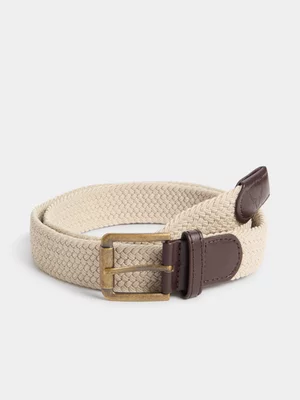 Exact Men's Natural Braided Belt