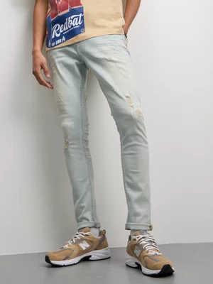 Redbat Men's Lambo Light Blue Skinny Jeans
