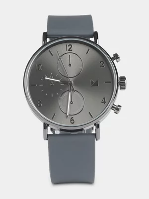 Markham Men's Classic Silicone Aviator Grey Watch 