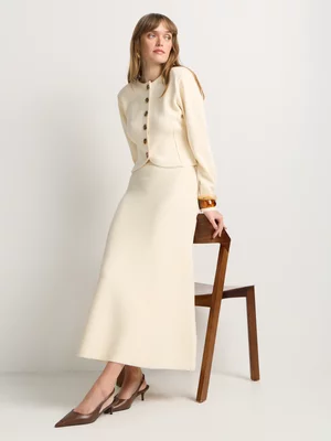 Co-Ord A-Line Knitted Midi Skirt