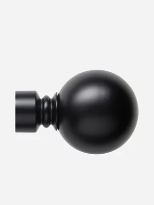 Solid Ball Finial Black 25mm