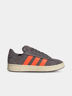 Mens adidas Grand Court Alpha 00s Charcoal/Orange Sneaker