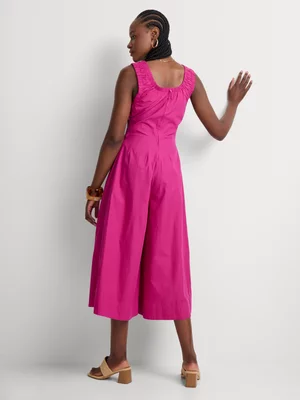 Elasticated Waist Wide Leg Jumpsuit 