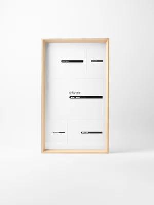 5 Window Multi Picture Frame Oak