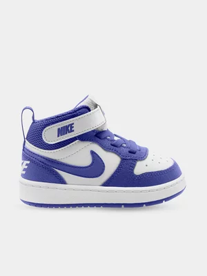 Nike Junior Infant Court Borough Recraft White/Blue Sneakers