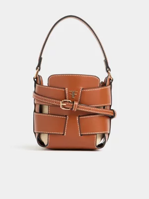 FF Woven Crossbody Bag