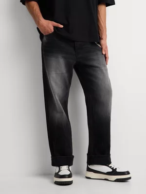 Relay Jeans Men's Rigid Straight Black Denim