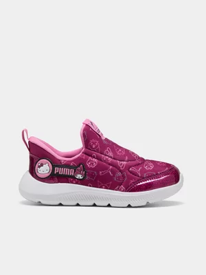Puma Junior Pre-School Fun Racer 2 Hello Kitty Berry/White Sneakers 
