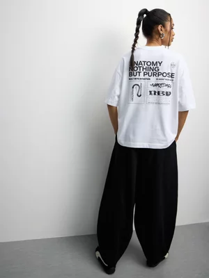 Anatomy Men's Ladies Nbp Boxy White T-shirt